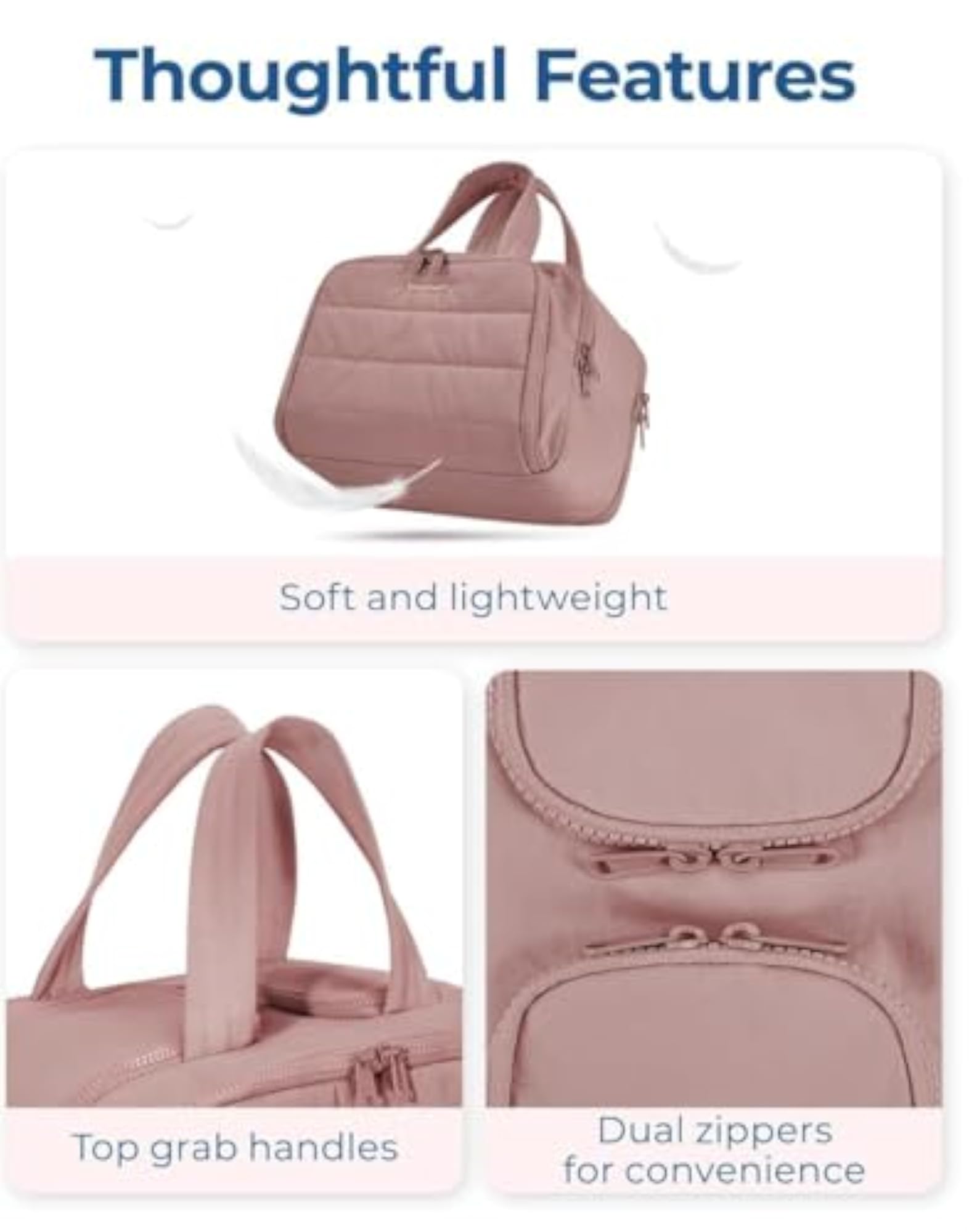 4 in 1 Toiletry Bag Multi Functional for Women, Large Capacity